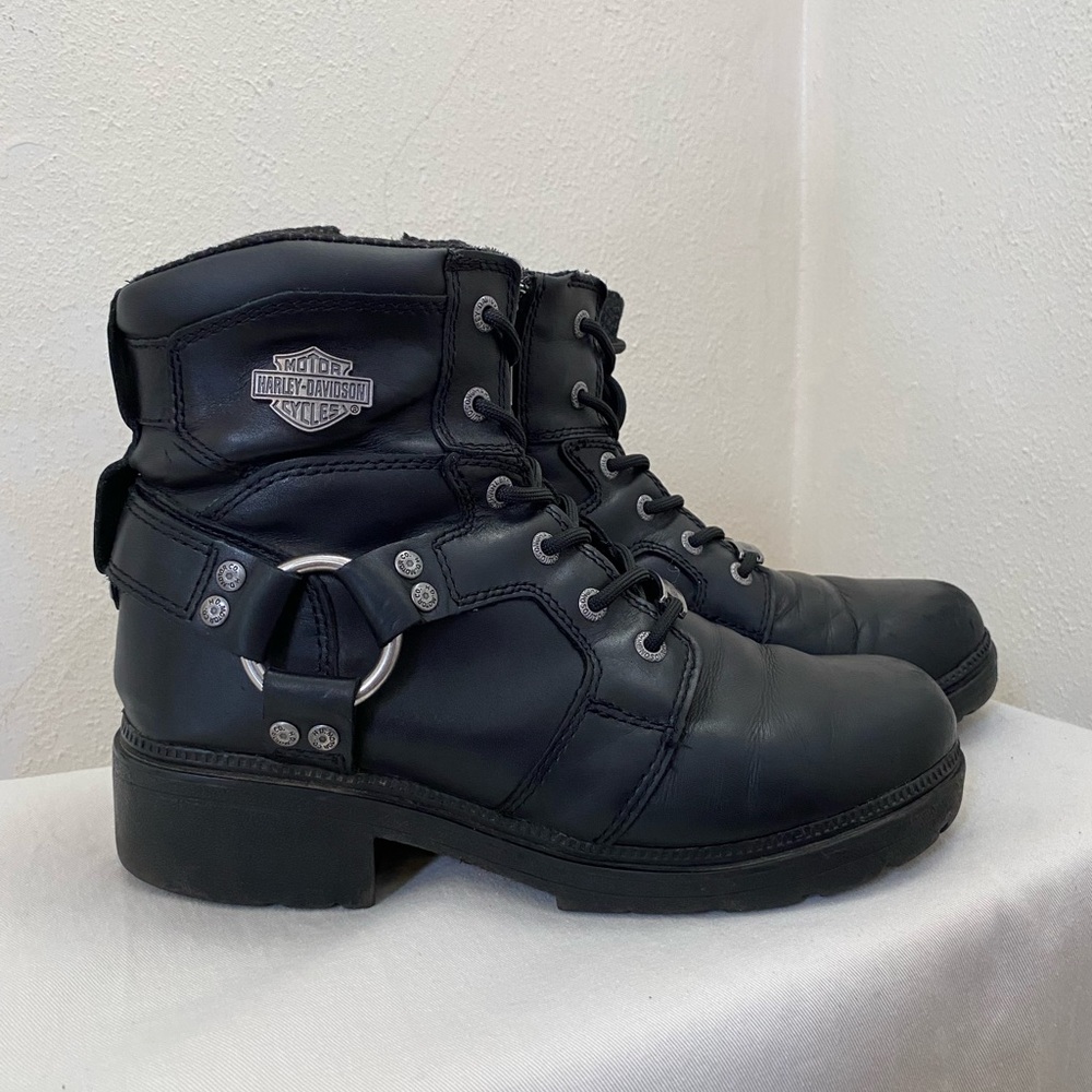 Harley Davidson Moto Harness Boots size 8.5 - Picture 2 of 8